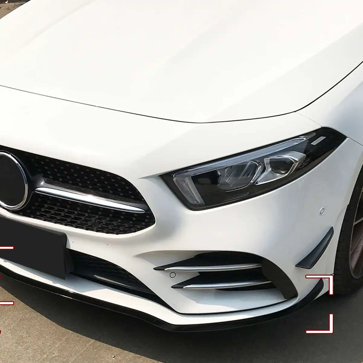 Разветвитель губ переднего нижнего бампера для Mercedes-benz A Class W177 A180 A200 A220 A250 AMG 2019 2020