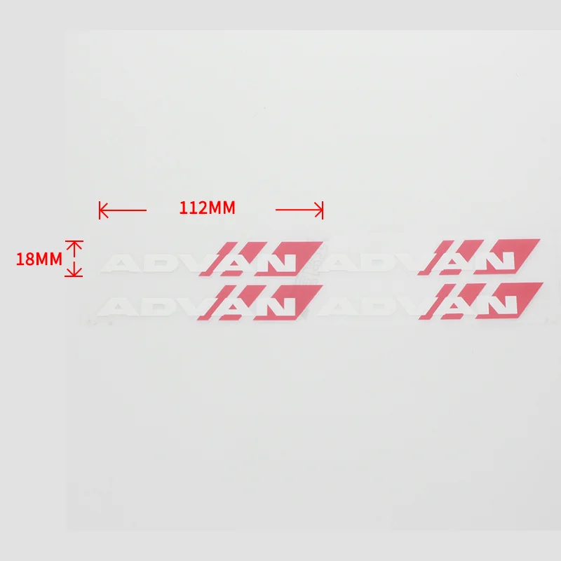 4 шт./компл. автомобильный Стайлинг JDM наклейка на обод ADVAN RACING колеса ПВХ украшения шины наклейки на колеса водонепроницаемые