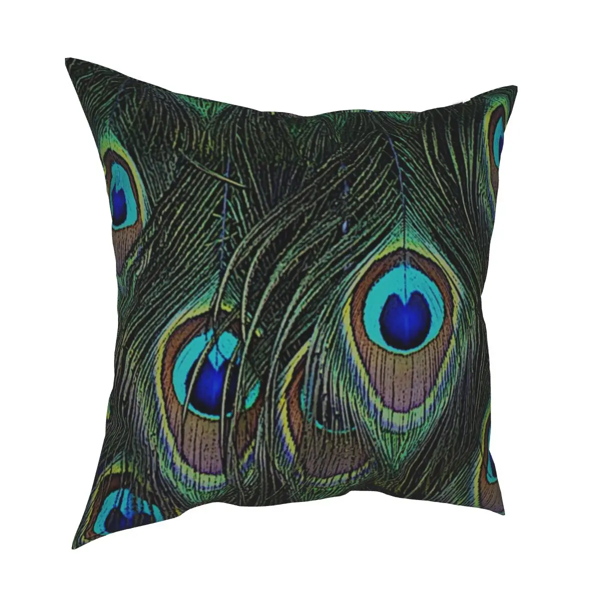 

Павлина наволочка с изображением перьев Печатный чехол для подушки из полиэстера на подушку, декоративная наволочка на подушку, декоративн...