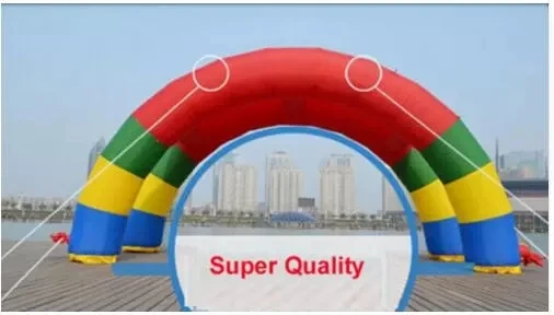

Discount Twin Arches 26ft*13ft D=8M/26ft Inflatable Rainbow Arch