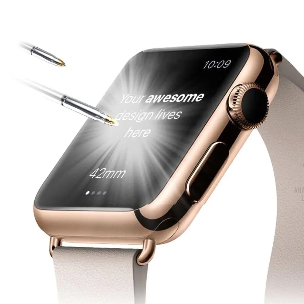 curved tempered glass screen protector film for iwatch 12345 40mm 44mm 42mm smart wearable devices accessories free global shipping