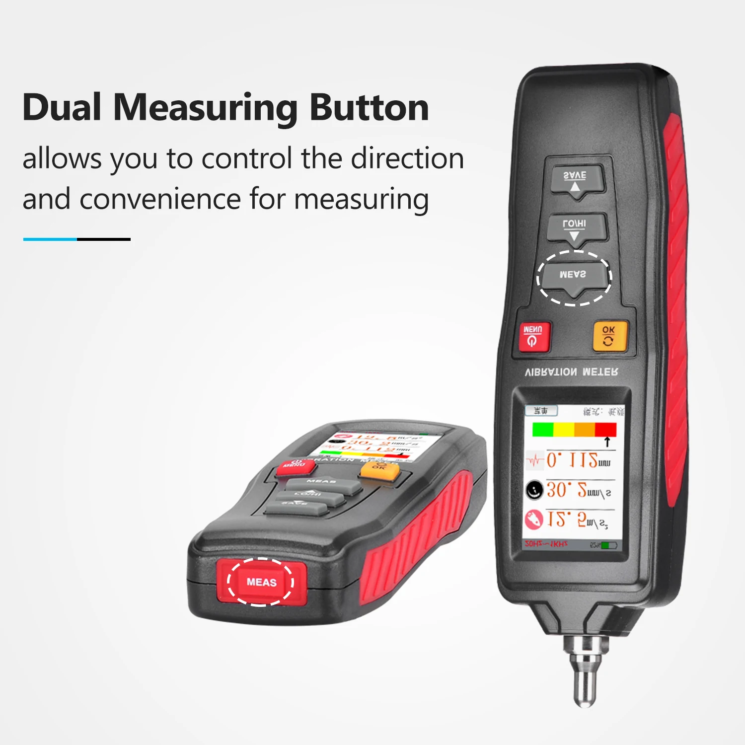 Цифровой вибратор виброскоп Портативный Ручной измеритель вибрации набор