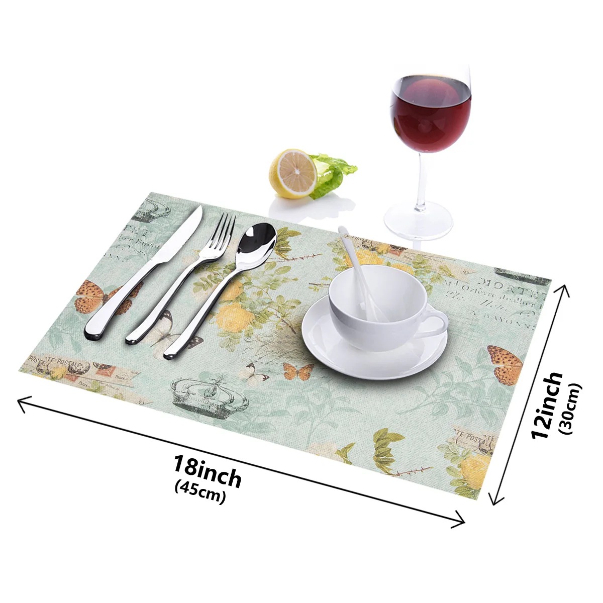 4 6 штук в партии комплект Коврики на стол Винтаж ретро Обувь с украшениями виде