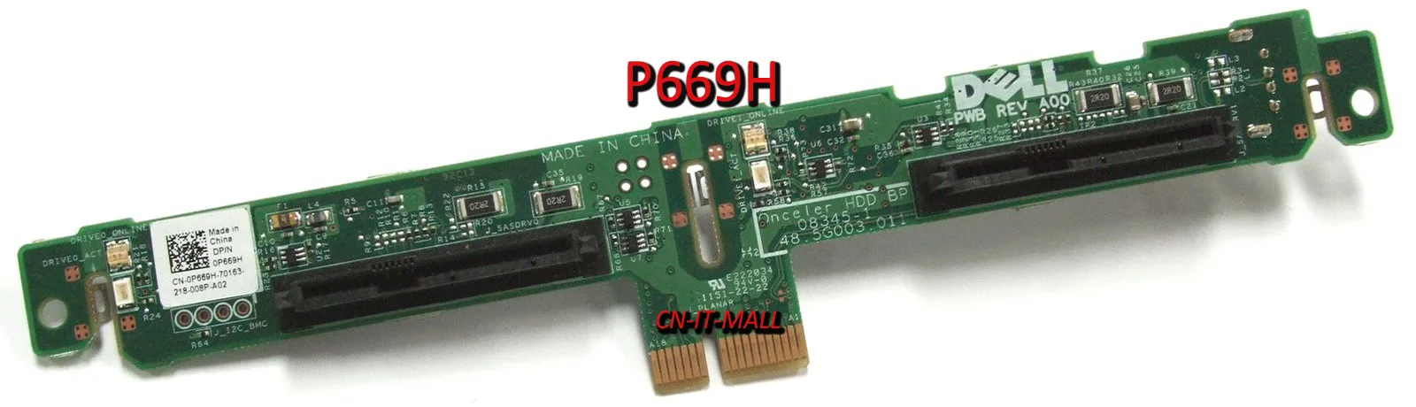 

Pulled 0P669H P669H Backplane Riser Board for M600 M610