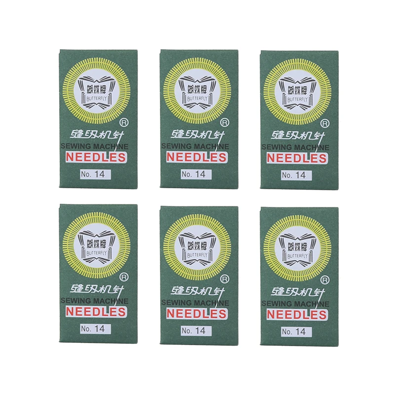 Иглы для бытовых швейных машин 6 шт. размер 9/65 11/75 12/80 14/90 16/100 18/110 игла шитья | Дом и