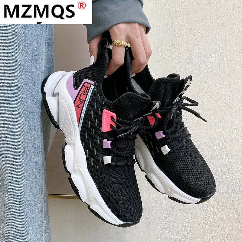 

Women Chunky Vulcanized Shoes New Women Sneakers Mesh Breathable Women's Shoes Lightweight Women Casual Shoes Chaussures Femme