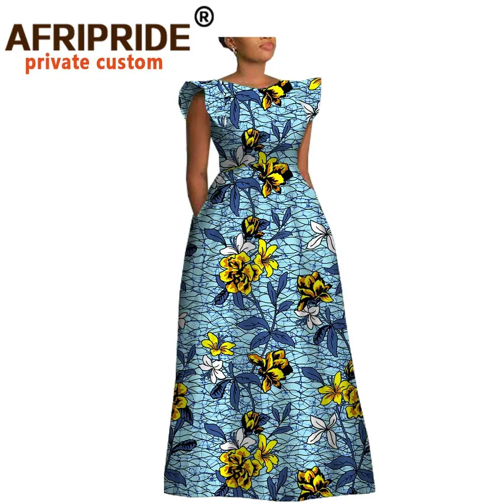 Африканские платья для женщин дашики принт анкары короткий рукав круглый вырез