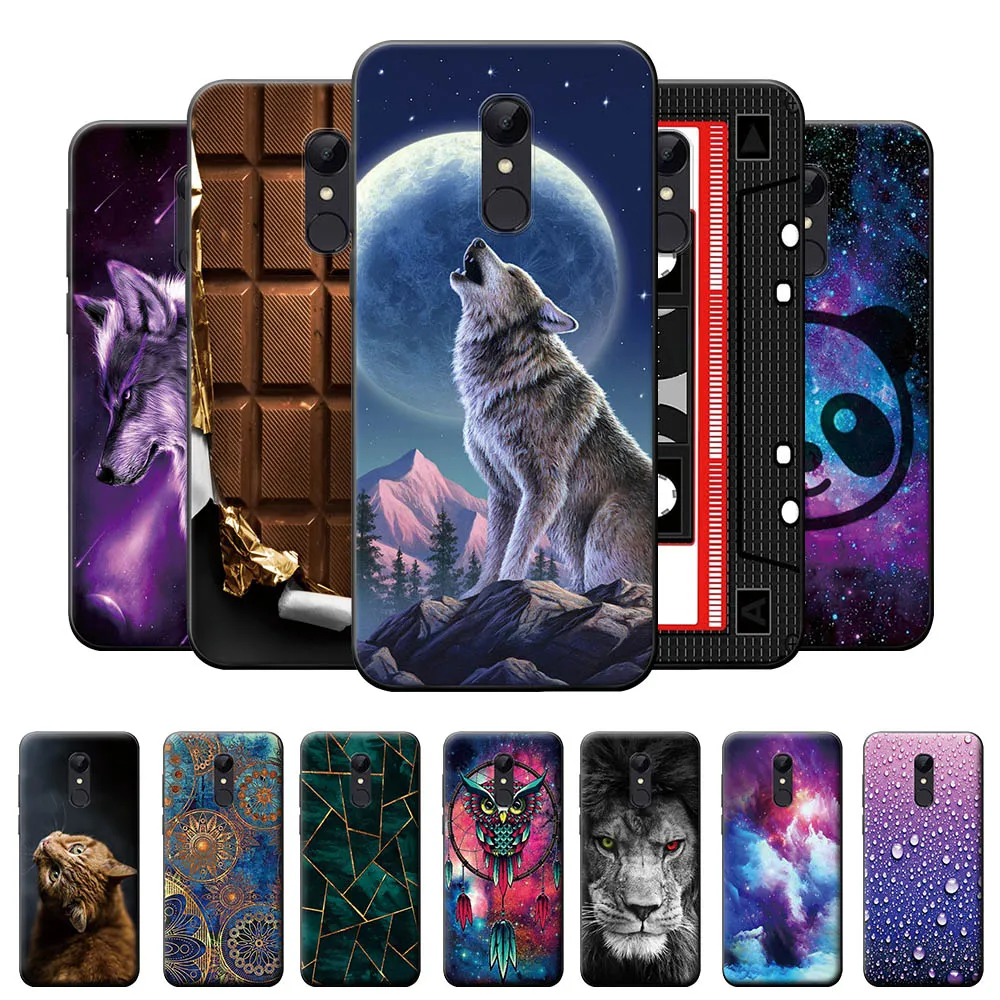 Чехол для Redmi 5 чехол 5A ТПУ Plus силиконовый мягкий чехол-накладка телефона Xiaomi Wolf |