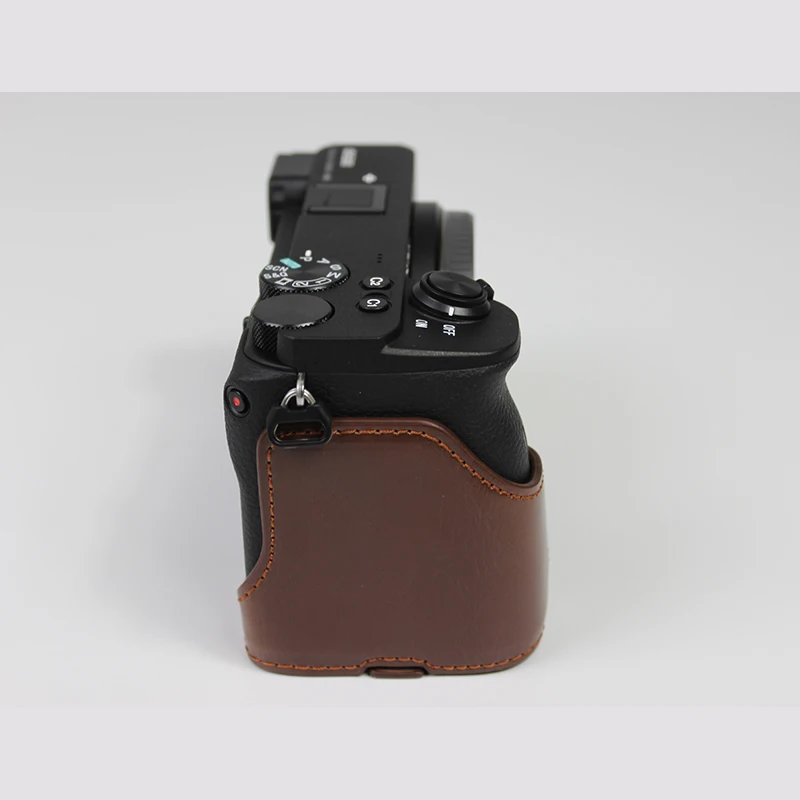 PU leather case camera half cover For SONY ILCE-6600 A6600 cameras bag portable Shell With Battery Opening | Электроника