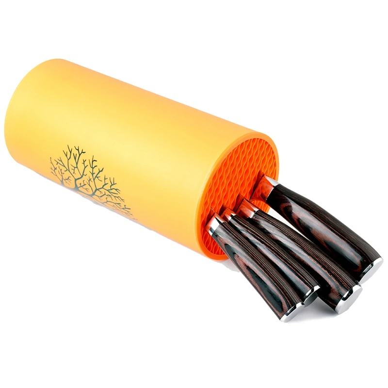 Держатель для инструментов нож кухонный держатель блок оранжевая подставка