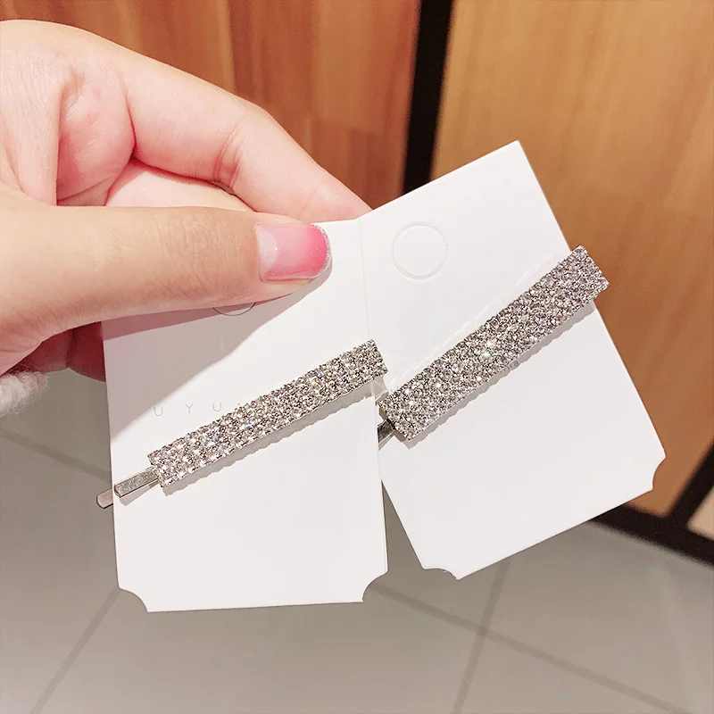 Новинка женские роскошные блестящие заколки с кристаллами милые праздничные для