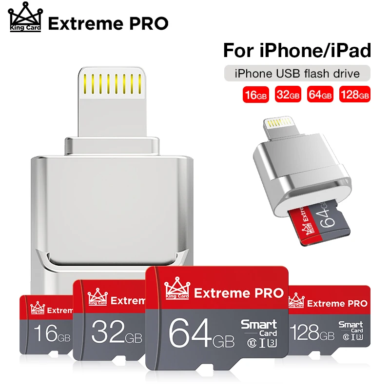 OTG конвертер для Lightning/micro SD TF адаптер Plug & игровой мини кард ридер смарт устройство