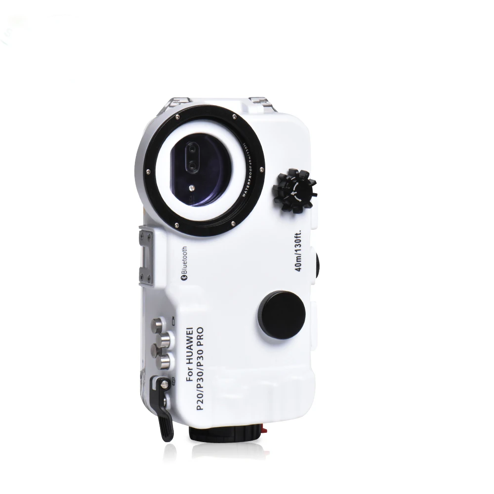whitecase Seafrogs New For Huawei P20/P30/P30pro Waterproof Housing Professional Diving Underwater Photography 40M Phone Accessrories Case - Цвет: whitecase