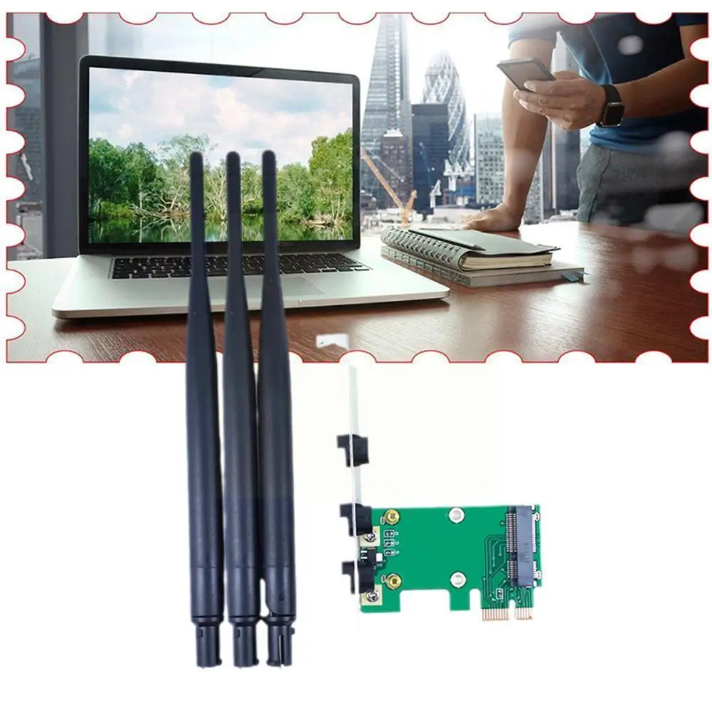 

Mini Pcie To Pcie Ac Wireless Network Card Adapter Bcm94352 7260ac Card Computer Accessories Ar5b22 Converter F6z1