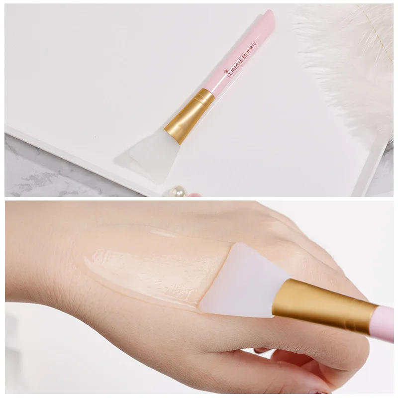 1 шт. маска для лица перемешивание Мягкая силиконовая кисть Кисть макияжа женская