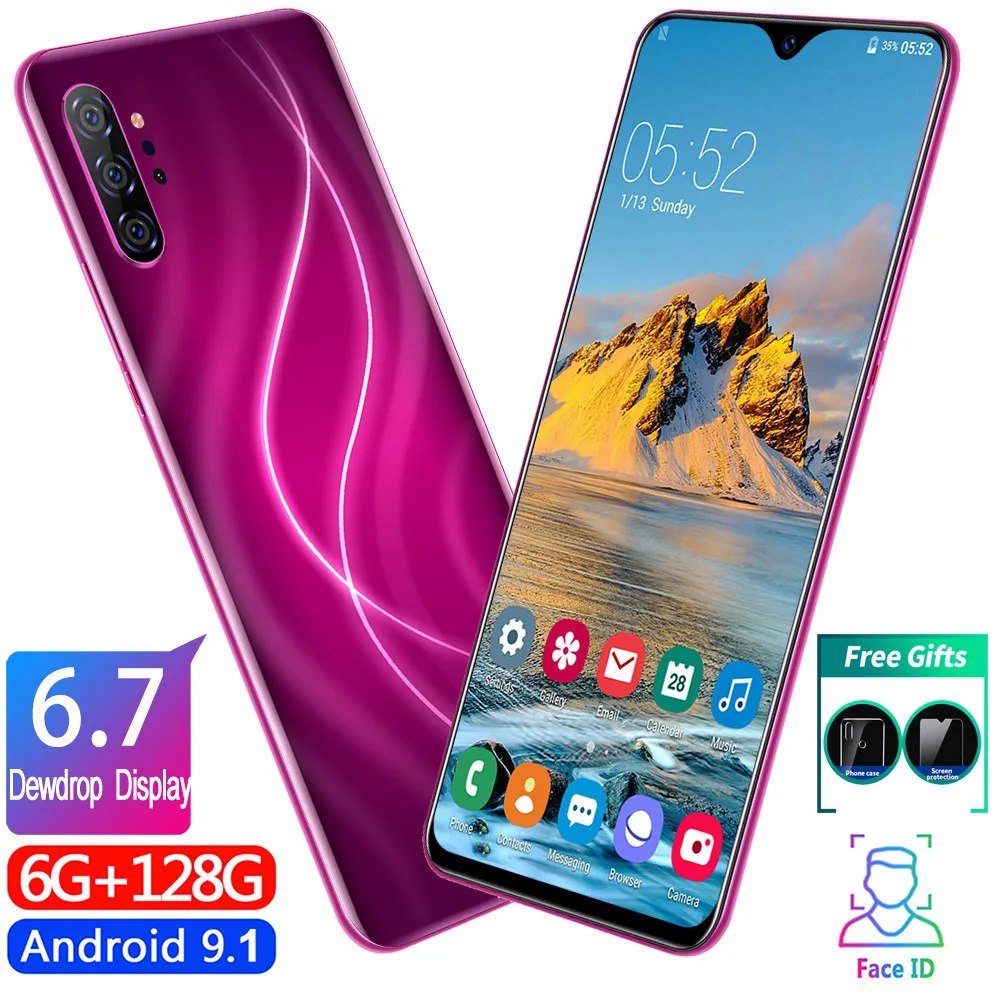 Смартфон P60 3G MTK6595 6 7 дюймовый HD мобильный телефон 720*1560 разблокированный смартфон