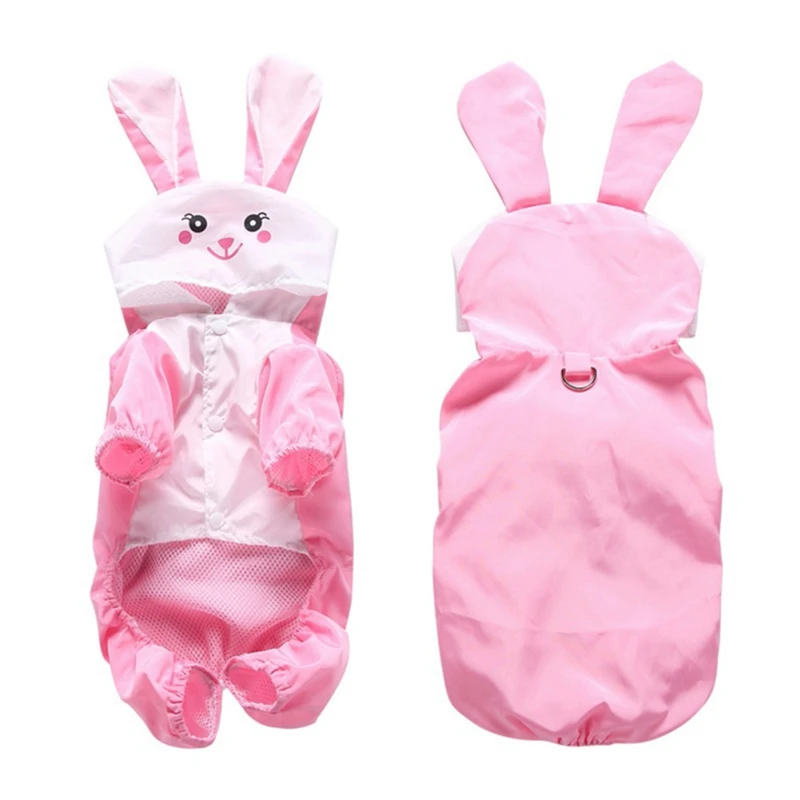  Дождевик для собак водонепроницаемая одежда однотонная Одежда дождевик щенков