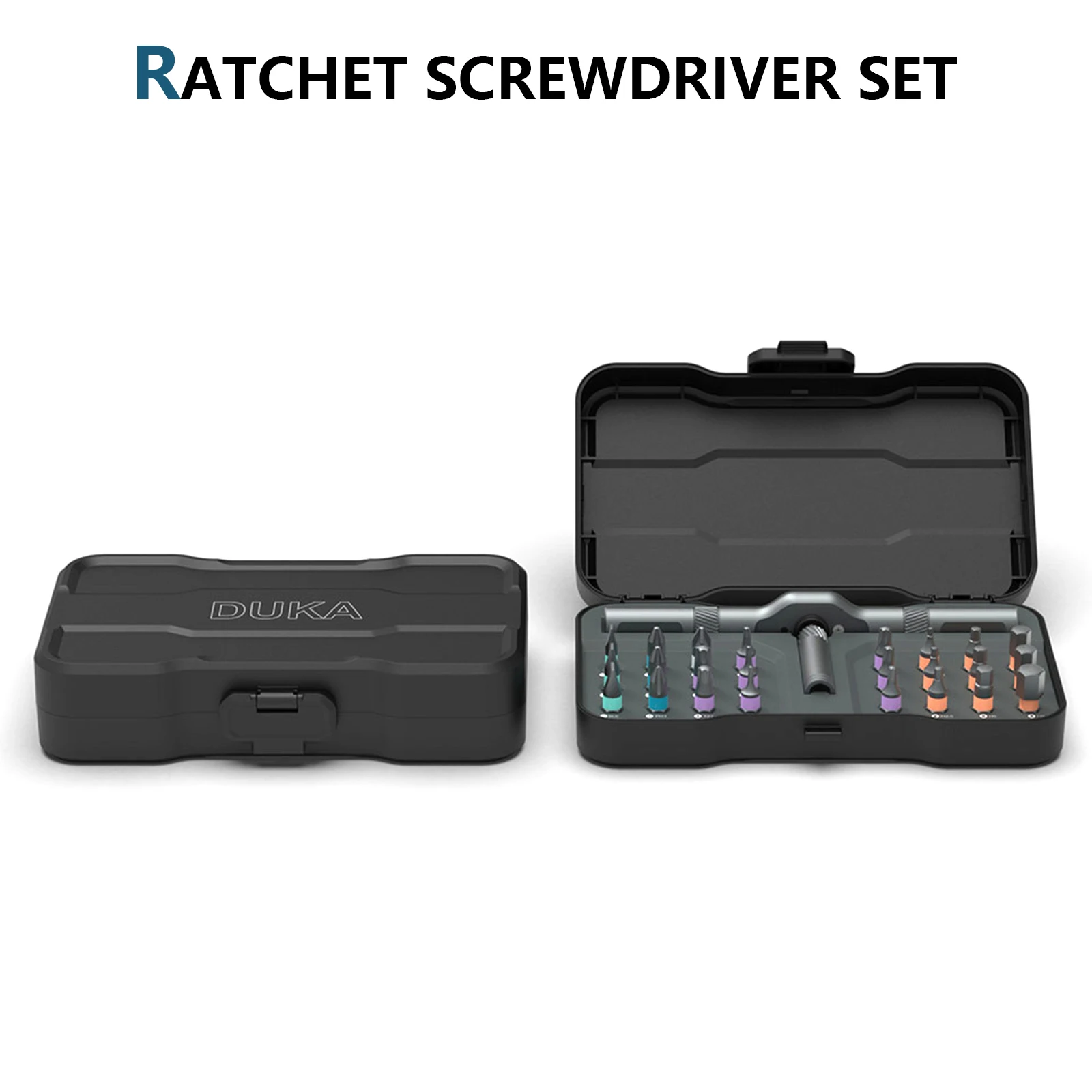 

BS + PP RS1 24 In 1 Ratchet Screwdriver Set Ratcheting Screwdriver Hand Tool Black