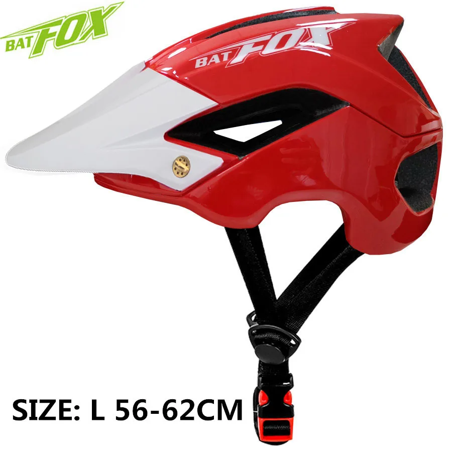 5002-red BATFOX велосипедный шлем ультралегкий велосипедный шлем цельный велосипедный шлем MTB дорожный горный шлем 56-62 см Casco Ciclismo - Цвет: 5002-red