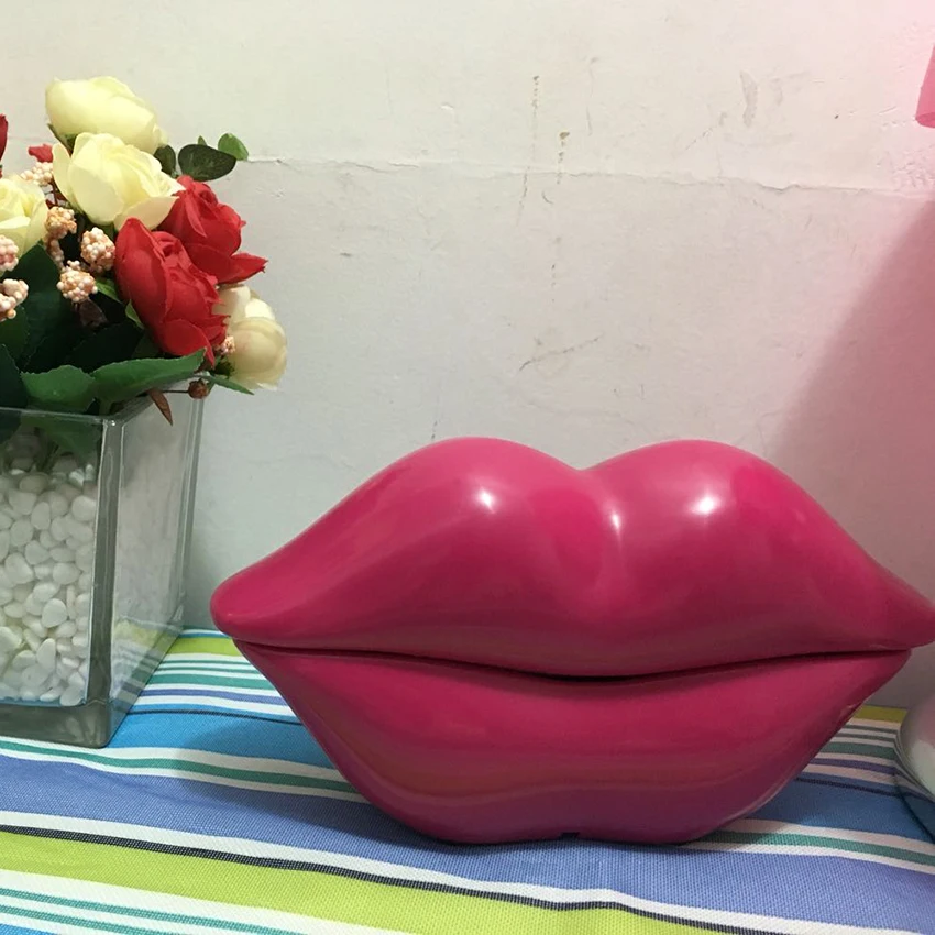 lips telephone novelty red pink rose red mouth lip shaped phone landline desk corded phone for home hotel office decoration free global shipping