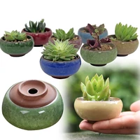 1piece ice crack ceramic flower pots for juicy plants small bonsai pot home garden desktop decorations succulent plant pots