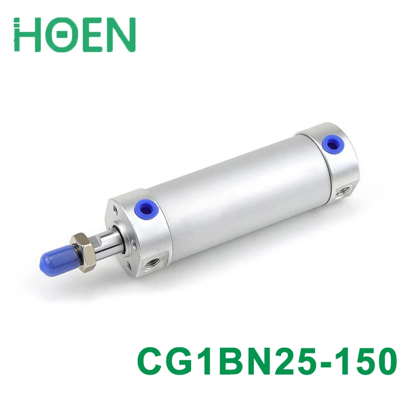 

CG1BN серия 25 мм отверстие 150 мм ход стандартные одинарные пневматические цилиндры двойного действия
