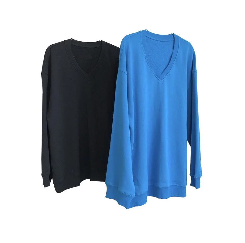 

Women's Spring New Style V-neck Pullover Sweater Loose Casual Long-sleeved Top Women Sweatshirt