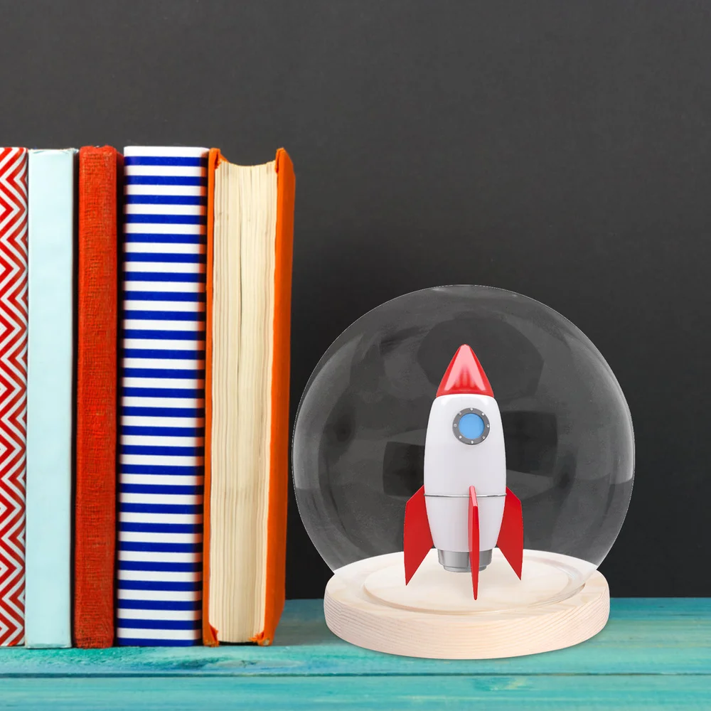 

1 Set Practical Dustproof Glass Cover Model Display Container Dustproof Cover