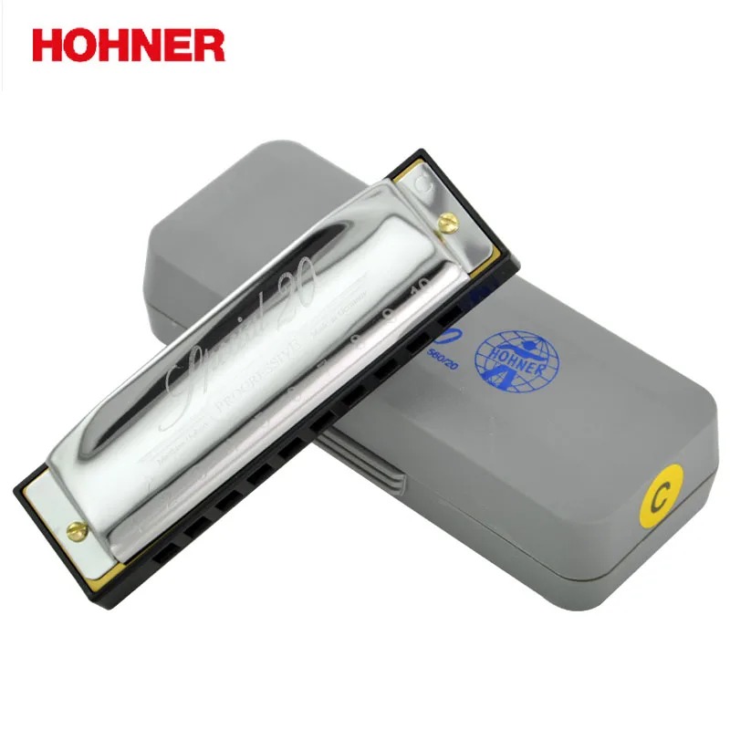 Фирменная гармоника Hohner диатоническая 20 10 отверстий Gaita Standard Diatonic блюз Харп