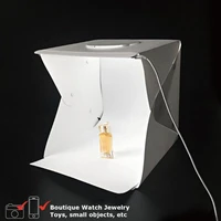 40cm led photo box photography softbox dimmable portable foldable photo studio shooting tent box kit 6 color backdrops