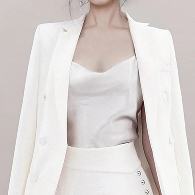 Женский офисный костюм Max Spri комплект из 2 предметов пальто с длинными рукавами и