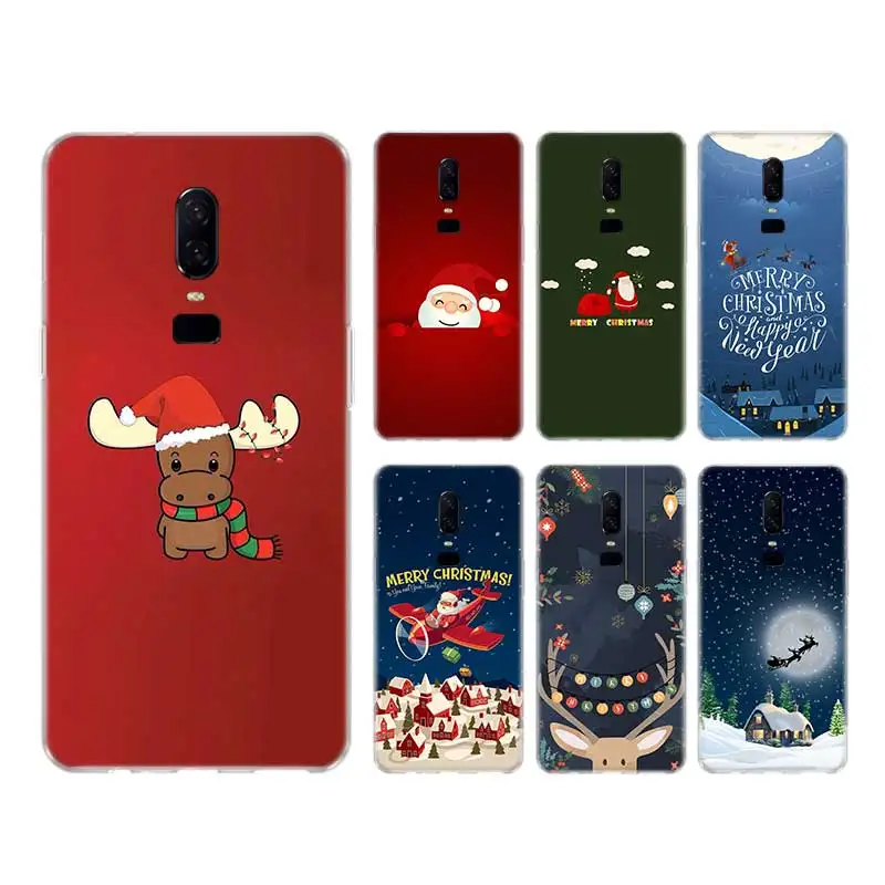 

Christmas Case For OnePlus 9 Pro 9R Nord Cover For OnePlus 1+ 8T 8 7T 7 Pro 6T 6 5T 5 3 3T Coque Shell