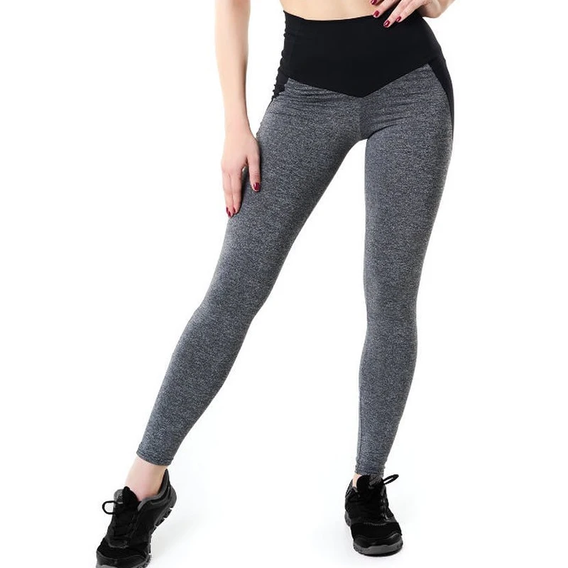 

New ladies fitness leggings tig-ht high waist elastic push up sexy color matching yo-ga sports fitness pants leggings