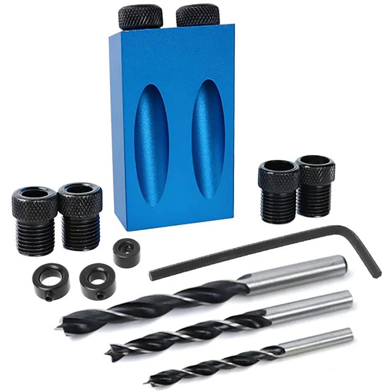 Деревообрабатывающий косый локатор для отверстий сверла Карманный Набор зажима