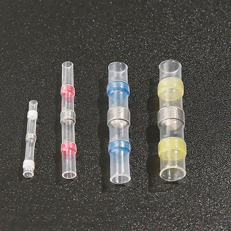 GTBL 50Pcs Connector Heat Shrink Sordering Terminals Waterproof Solder Sleeve Tube Wire Insulated Butt Connectors Diy Electronic |