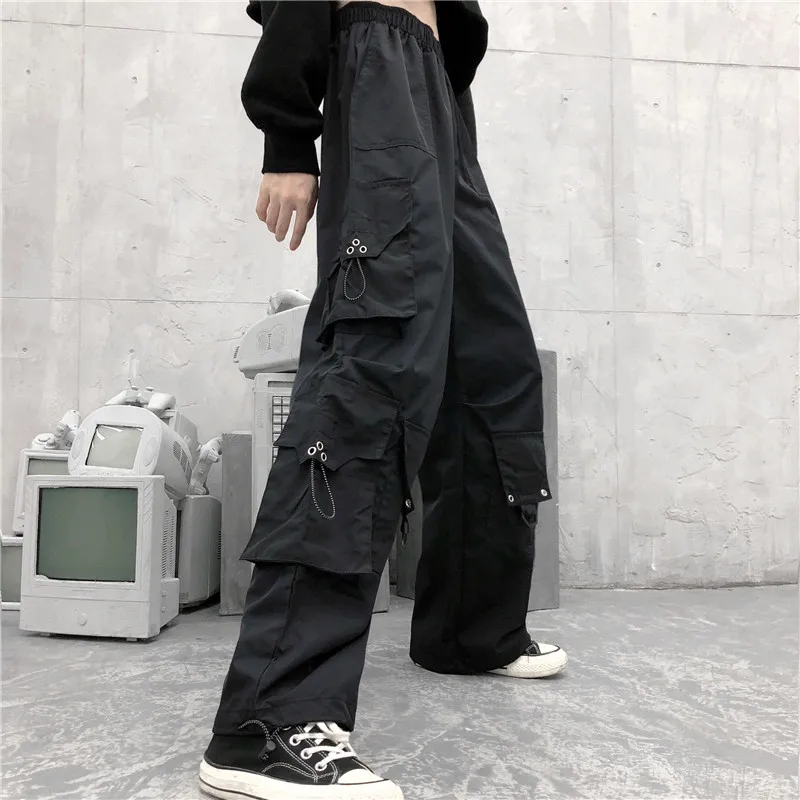 Женские Брюки-Капри YBYR Goth в стиле панк штаны с завышенной талией Харадзюку