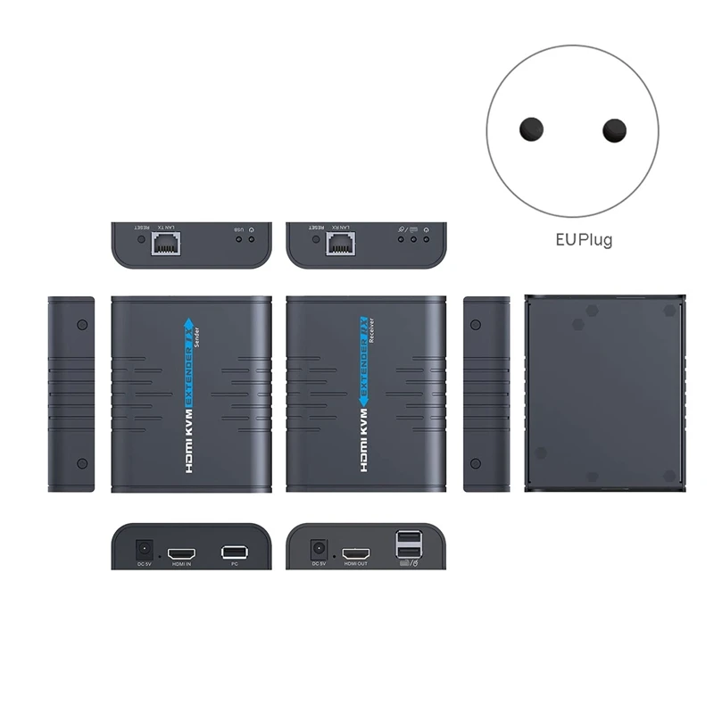 HDMI-совместимый квм-удлинитель 120 м через один Cat 5/5E/6/7 Ethernet-кабель маршрутизатор