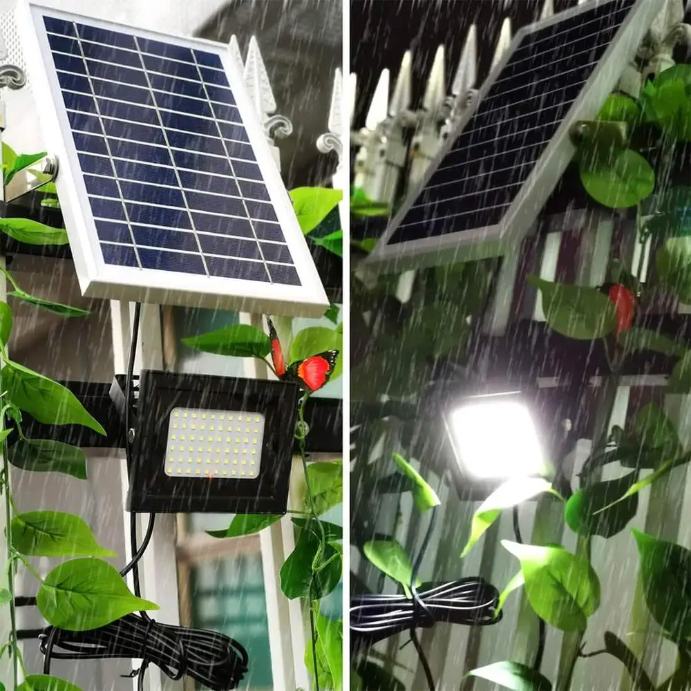 Прожектор на солнечной батарее Открытый Водонепроницаемый 60 светодиодный