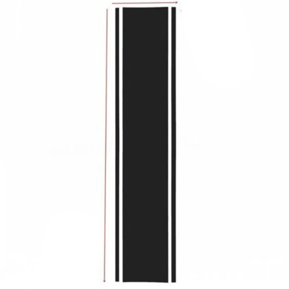 

130Cm Car Vehicles Vinyl Graphics Stickers Hood Dual Racing Stripes Decal Pvc