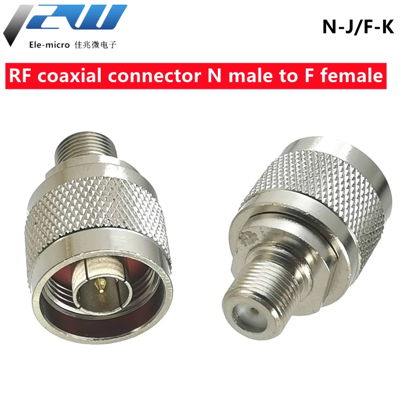 

2PCS N Male Plug to F Female Jack RF Coaxial Adapter Connector