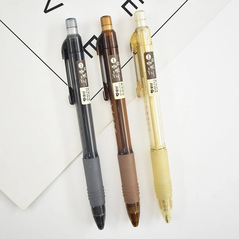 4 шт. милый кофейный механический карандаш Kawaii автоматические карандаши с