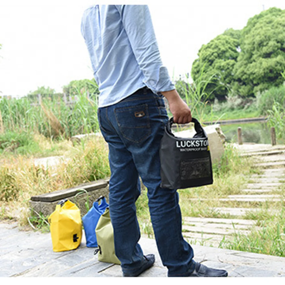 

8L Outdoor Drifting Single Shoulder Waterproof Bag Upstream Water Swimming Bag Mobile Phone Camera Visual Waterproof Bag(Yellow)