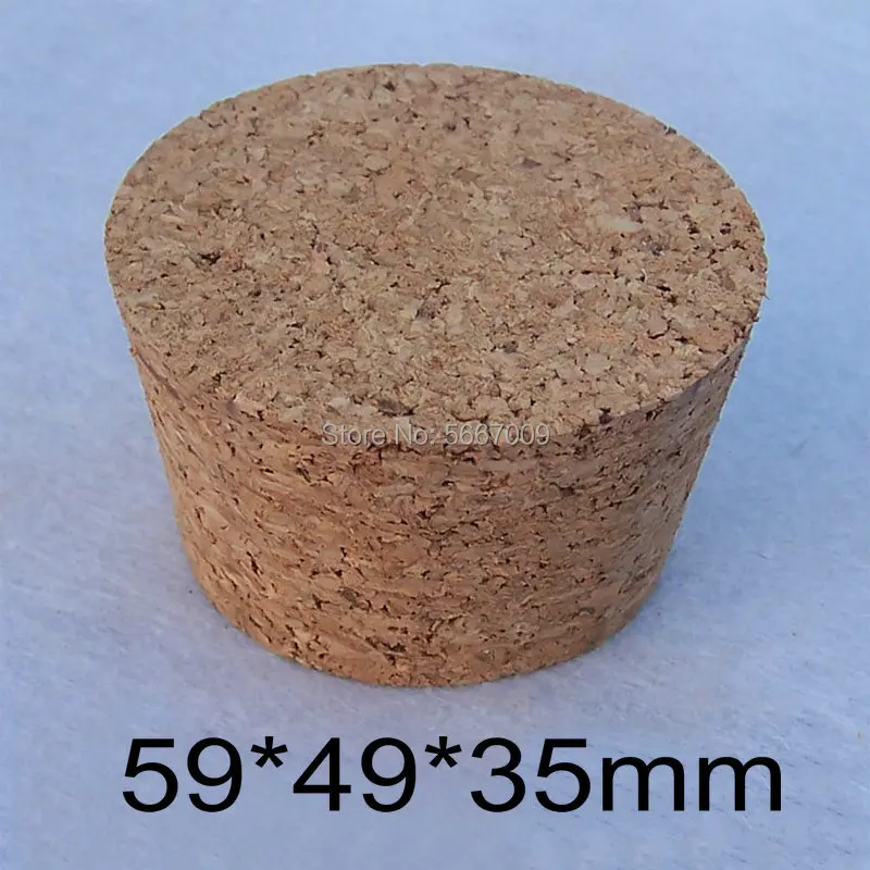 

59*49*35mm Lab Wooden Corks Tea Jar Stoppers Glass Wine Bottle Plugs