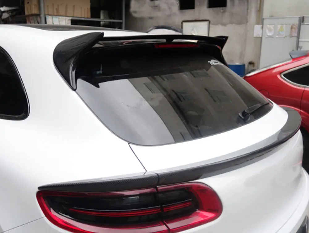 Задний спойлер на крышу из углеродного волокна для Porsche Macan 2014-2018 задние крылья