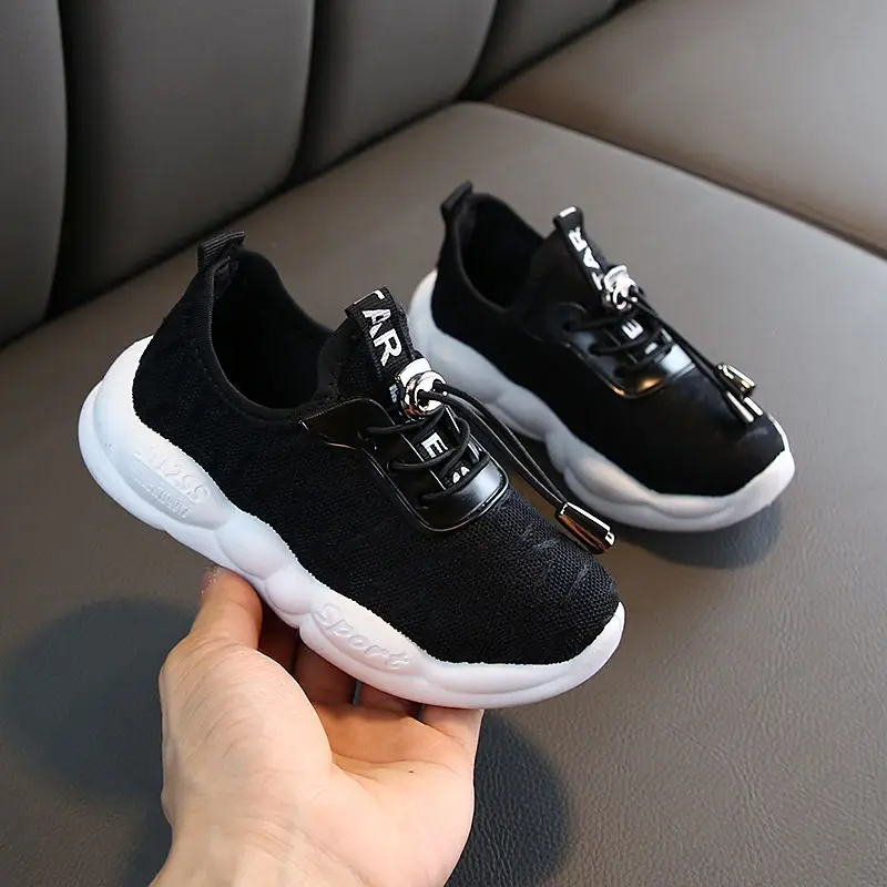 

Children's Casual Shoes Spring Autumn Girls Sneakers Boys Running Shoes Kids Breathable Soft Bottom Non-slip Knit Sneakers