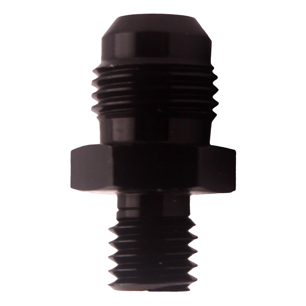 

6AN AN-6 To M10x1.5 mm Metric Straight Flare Male Fitting Adapter Black