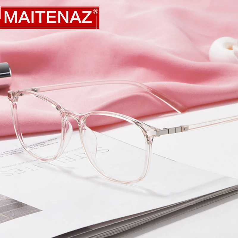 

Transparent TR90 Glasses Prescription Eyeglasses Myopia can Match Degree Scattered Light Net Red Style Korean Version Tide