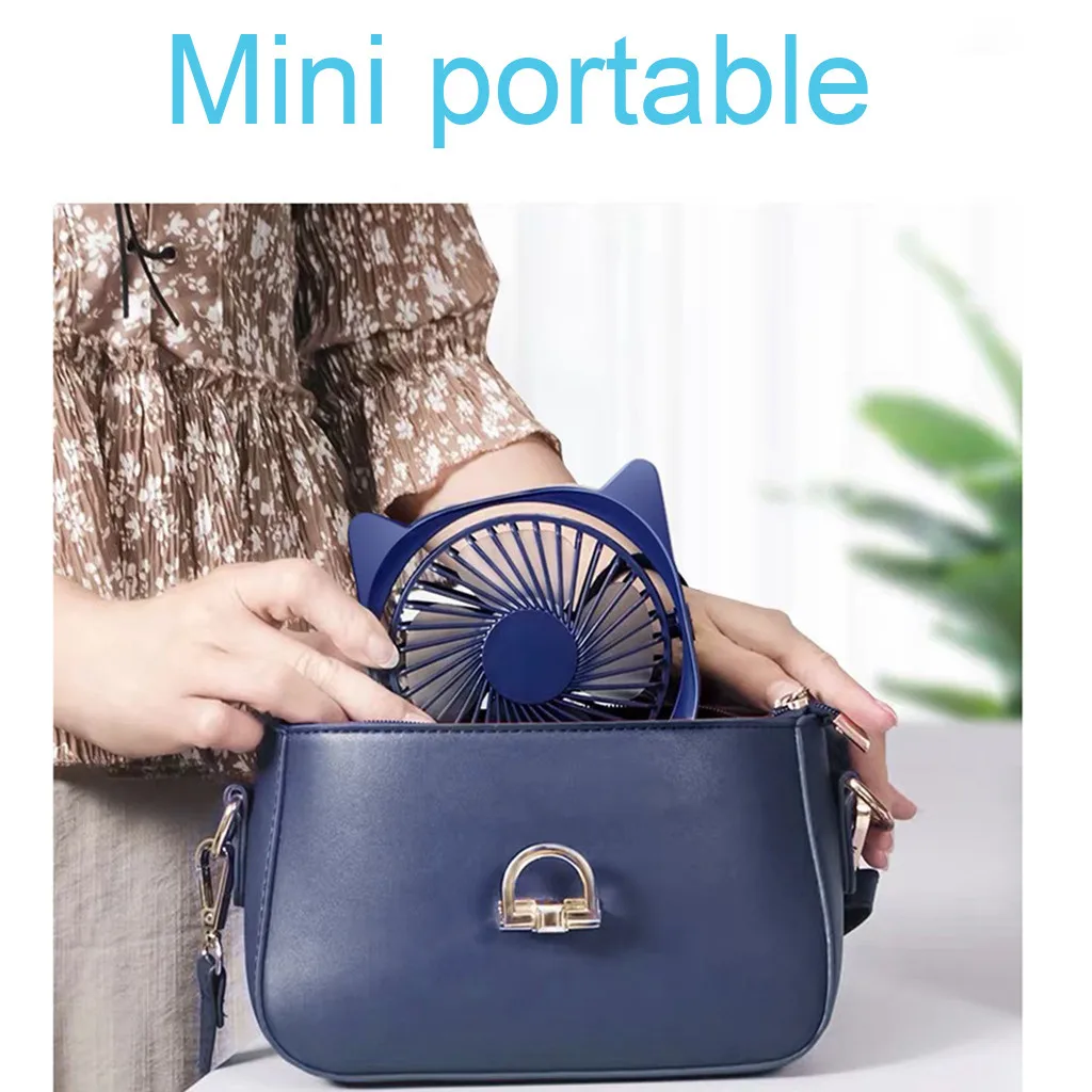 Настольный маленький Электрический малошумный портативный мини-вентилятор для