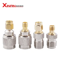 4pcslot sma to tnc adapter sma male female to tnc male female connector rf coaxial kits cover test coverter con