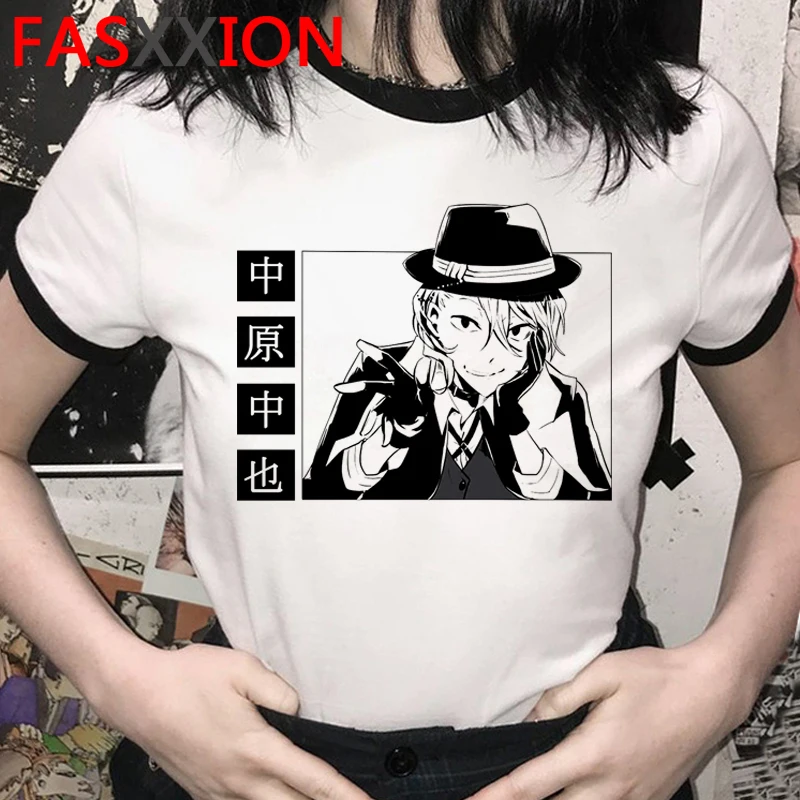 

Bungou Stray Dogs t shirt clothes female print streetwear vintage summer top t-shirt harajuku kawaii harajuku